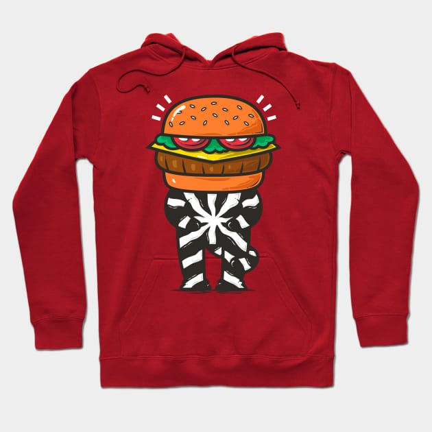 Burger Head Hoodie by krisren28